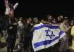 Israelis celebrate the release of hostages.
