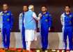 PM Modi with 4 Gaganyaan Mission astronauts