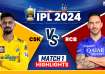 CSK vs RCB IPL 2024 live score