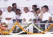 Top I.N.D.I.A bloc leaders attend maharally at Ramlila