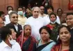 Odisha CM Naveen Patnaik with party workers