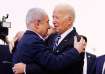 US President Joe Biden and Israel PM Benjamin Netanyahu during the former's visit to Jerusalem.