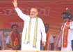 Amit Shah at BJP's rally in Tripura