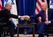 Israel's President Benjamin Netanyahu (left) with US