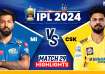 MI vs CSK IPL 2024 Highlights