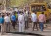 Schoolbus overturns in Haryana