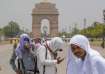 Visitors at India Gate amid heatwave 