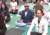 Jackie Shroff performs yoga
