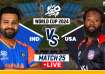 IND vs USA T20 World Cup 2024 Live Score and Updates