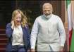PM Modi with his Italian counterpart Giorgia Meloni