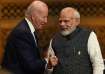 President of the US Joe Biden speaks with Prime Minister of India Narendra Modi at the G20 Summit in