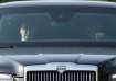 Russia's President Vladimir Putin and North Korea's leader Kim Jong Un ride an Aurus car in Pyongyan