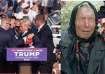 Baba Vanga (R) and the moment when Trump was shot during an election rally.