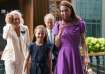 Britain's Catherine, Princess of Wales and Princess Charlotte on day fourteen of the 2024 Wimbledon 