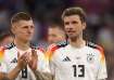 German footballers Toni Kross and Thomas Muller at Euro 2024
