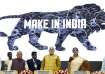 PM Modi and other ministers at Make in India initiative launch