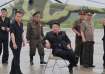 North Korean leader Kim Jong Un observes rescue efforts in flooded areas near the country's border w