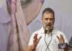Congress leader Rahul Gandhi addresses a party workers