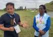 India TV sports editor Samip Rajguru with PT Usha