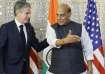 US Secy of State Antony Blinken with Defence Minister Rajnath Singh 