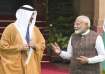 PM Modi with Crown Prince Sheikh Khaled Bin Mohamed Bin Zayed Al Nahyan in New Delhi.