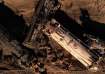 A drone view shows members of the Mexican army and railway workers searching for a missing child aft