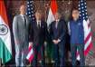 Indian and US officials during the 2+2 Intersessional