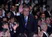 Former Japanese Defence Minister Shigeru Ishiba waves as he