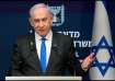 Israeli Prime Minister Benjamin Netanyahu speaks during a