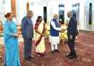 Maldivian President Muizzu during the official banquet hosted by the Indian President.