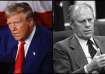 Former US President Donald Trump and Gerald R Ford.