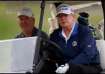 Former US President Donald Trump at one of his golf clubs.