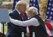 Prime Minister Narendra Modi and the then US President Donald Trump in New Delhi.