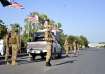 Pakistan security forces during PTI protest rally