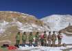 Indian soldiers share sweets with the Chinese soldiers on Diwali at the border region.