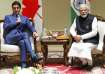 Canada PM Justin Trudeau with his Indian counterpart Narendra Modi on the sidelines of the G20 Summi