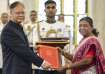 Chinese ambassador to India Xu Feihong with President