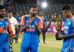 Suryakumar Yadav with the trophy after beating Bangladesh.