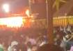 Fire near Veerarkavu Temple in Kerala's Kasaragod