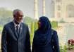 Maldives President Muizzu, his wife at Taj Mahal