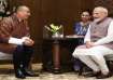 PM Modi meets Bhutanese counterpart Tshering Tobgay