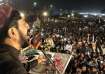 Pashtun political party leader addressing a rally in Pakistan