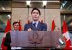 Canada's Prime Minister Justin Trudeau during a press