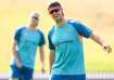 Mitchell Marsh during a practice session.