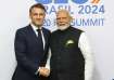 French President Emmanuel Macron with PM Modi at G20 Summit