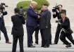 The then-US President Donald Trump with North Korean leader Kim Jong Un at the demilitarized zone se