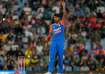 Arshdeep Singh celebrates after taking a three-wicket haul against South Africa in Centurion.