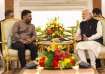 Sri Lankan President Anura Kumara Dissanayake with PM Modi in New Delhi