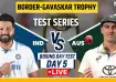 India vs Australia 4th Test Day 5.