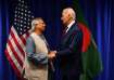 Muhammad Yunus met US President Joe Biden in New York.
